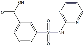 3-[(pyrimidin-2-ylamino)sulfonyl]benzoic acid 结构式