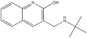 3-[(tert-butylamino)methyl]quinolin-2-ol 结构式