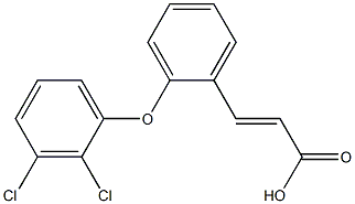 3-[2-(2,3-dichlorophenoxy)phenyl]prop-2-enoic acid 结构式