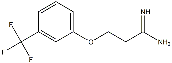 3-[3-(trifluoromethyl)phenoxy]propanimidamide 结构式