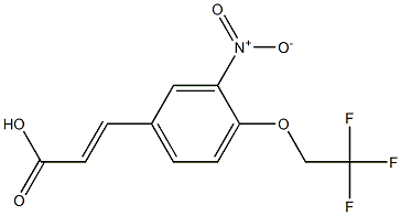 3-[3-nitro-4-(2,2,2-trifluoroethoxy)phenyl]prop-2-enoic acid 结构式