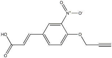 3-[3-nitro-4-(prop-2-yn-1-yloxy)phenyl]prop-2-enoic acid 结构式
