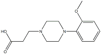 3-[4-(2-methoxyphenyl)piperazin-1-yl]propanoic acid 结构式