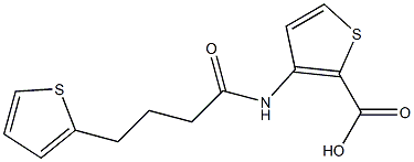 3-[4-(thiophen-2-yl)butanamido]thiophene-2-carboxylic acid 结构式