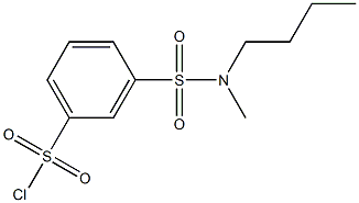 3-[butyl(methyl)sulfamoyl]benzene-1-sulfonyl chloride 结构式
