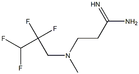 3-[methyl(2,2,3,3-tetrafluoropropyl)amino]propanimidamide 结构式