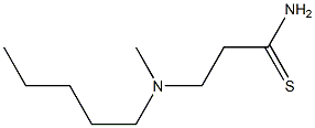 3-[methyl(pentyl)amino]propanethioamide 结构式