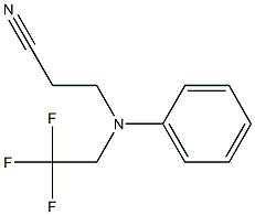 3-[phenyl(2,2,2-trifluoroethyl)amino]propanenitrile 结构式