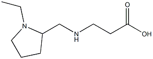 3-{[(1-ethylpyrrolidin-2-yl)methyl]amino}propanoic acid 结构式