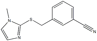 3-{[(1-methyl-1H-imidazol-2-yl)sulfanyl]methyl}benzonitrile 结构式