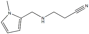 3-{[(1-methyl-1H-pyrrol-2-yl)methyl]amino}propanenitrile 结构式