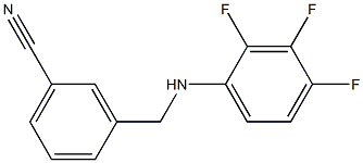 3-{[(2,3,4-trifluorophenyl)amino]methyl}benzonitrile 结构式