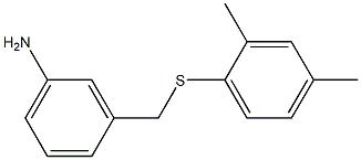 3-{[(2,4-dimethylphenyl)sulfanyl]methyl}aniline 结构式