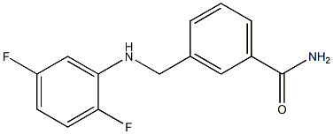 3-{[(2,5-difluorophenyl)amino]methyl}benzamide 结构式