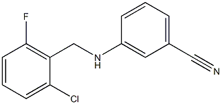 3-{[(2-chloro-6-fluorophenyl)methyl]amino}benzonitrile 结构式