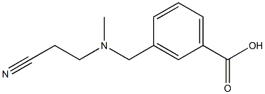 3-{[(2-cyanoethyl)(methyl)amino]methyl}benzoic acid 结构式