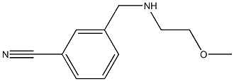 3-{[(2-methoxyethyl)amino]methyl}benzonitrile 结构式