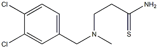 3-{[(3,4-dichlorophenyl)methyl](methyl)amino}propanethioamide 结构式