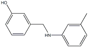 3-{[(3-methylphenyl)amino]methyl}phenol 结构式