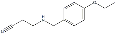 3-{[(4-ethoxyphenyl)methyl]amino}propanenitrile 结构式
