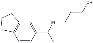 3-{[1-(2,3-dihydro-1H-inden-5-yl)ethyl]amino}propan-1-ol 结构式