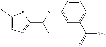 3-{[1-(5-methylthiophen-2-yl)ethyl]amino}benzamide 结构式