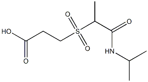 3-{[1-(propan-2-ylcarbamoyl)ethane]sulfonyl}propanoic acid 结构式