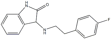 3-{[2-(4-fluorophenyl)ethyl]amino}-2,3-dihydro-1H-indol-2-one 结构式