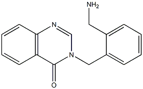 3-{[2-(aminomethyl)phenyl]methyl}-3,4-dihydroquinazolin-4-one 结构式