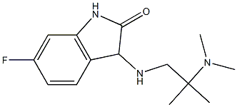 3-{[2-(dimethylamino)-2-methylpropyl]amino}-6-fluoro-2,3-dihydro-1H-indol-2-one 结构式