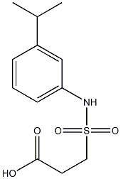 3-{[3-(propan-2-yl)phenyl]sulfamoyl}propanoic acid 结构式