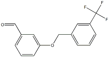 3-{[3-(trifluoromethyl)phenyl]methoxy}benzaldehyde 结构式