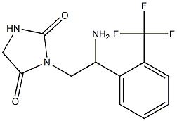 3-{2-amino-2-[2-(trifluoromethyl)phenyl]ethyl}imidazolidine-2,4-dione 结构式