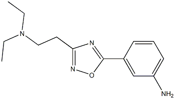 3-{3-[2-(diethylamino)ethyl]-1,2,4-oxadiazol-5-yl}aniline 结构式
