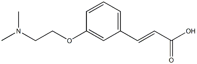 3-{3-[2-(dimethylamino)ethoxy]phenyl}prop-2-enoic acid 结构式