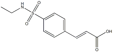 3-{4-[(ethylamino)sulfonyl]phenyl}acrylic acid 结构式