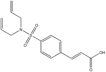 3-{4-[bis(prop-2-en-1-yl)sulfamoyl]phenyl}prop-2-enoic acid 结构式