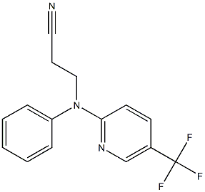 3-{phenyl[5-(trifluoromethyl)pyridin-2-yl]amino}propanenitrile 结构式