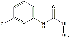 3-amino-1-(3-chlorophenyl)thiourea 结构式