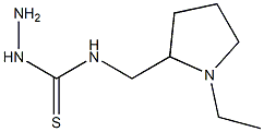 3-amino-1-[(1-ethylpyrrolidin-2-yl)methyl]thiourea 结构式