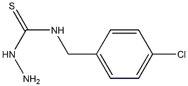 3-amino-1-[(4-chlorophenyl)methyl]thiourea 结构式