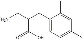 3-amino-2-[(2,4-dimethylphenyl)methyl]propanoic acid 结构式
