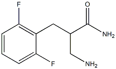 3-amino-2-[(2,6-difluorophenyl)methyl]propanamide 结构式