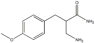 3-amino-2-[(4-methoxyphenyl)methyl]propanamide 结构式