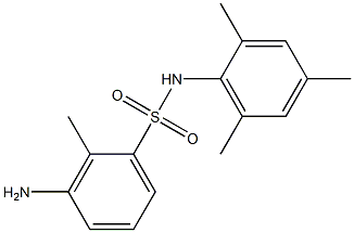 3-amino-2-methyl-N-(2,4,6-trimethylphenyl)benzene-1-sulfonamide 结构式