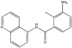 3-amino-2-methyl-N-(quinolin-5-yl)benzamide 结构式