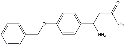 3-amino-3-[4-(benzyloxy)phenyl]propanamide 结构式