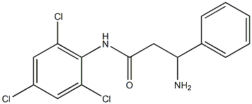 3-amino-3-phenyl-N-(2,4,6-trichlorophenyl)propanamide 结构式