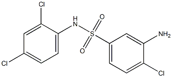 3-amino-4-chloro-N-(2,4-dichlorophenyl)benzene-1-sulfonamide 结构式