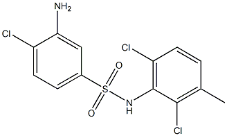 3-amino-4-chloro-N-(2,6-dichloro-3-methylphenyl)benzene-1-sulfonamide 结构式